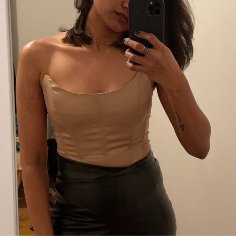 Vintage Tan Corset top